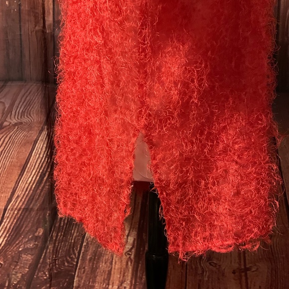 NWOT LIZ & ME WOMEN'S PLUS SIZE 3X JACKET TOP EYE LASH FUZZY CORAL BOHO HOLIDAY - Picture 8 of 13